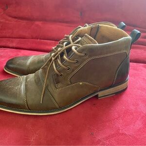 Steve Madden Brown Chukka Boots with Leather Finish